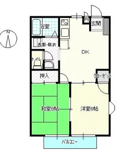 セントラル1【2階】の間取り