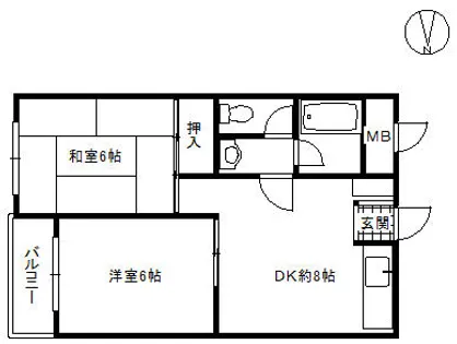 橋本ビル【4階】の間取り