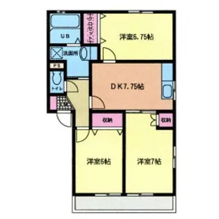 ビラ メイプル【202号室】の間取り