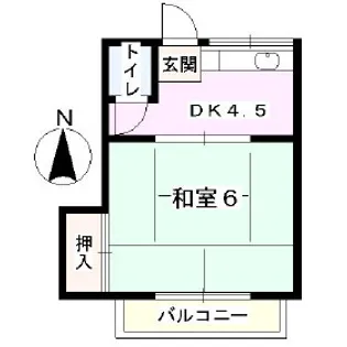 ことぶき荘【5号室】の間取り