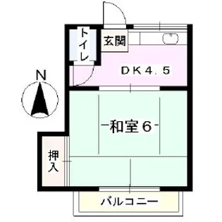 ことぶき荘【5号室】の間取り