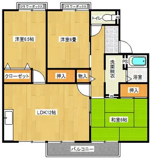 メゾンシャトー【A-202号室】の間取り