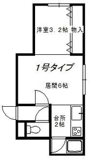 プラザイン375【201号室】の間取り