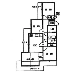 メゾンミウラ【201号室】の間取り