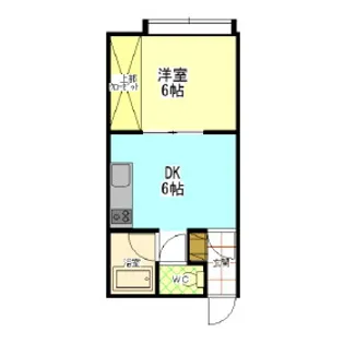 アルファ43【106号室】の間取り