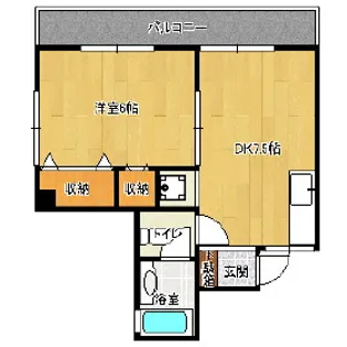 瑞穂ハイツ【201号室】の間取り