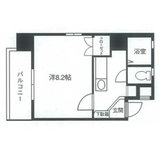 YMきたがた【8号室】の間取り