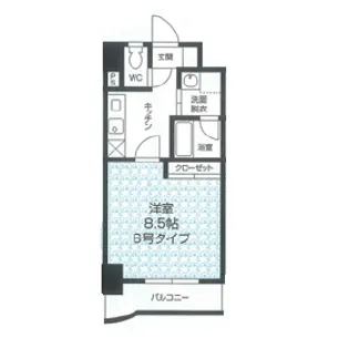 福岡県北九州市小倉南区北方4丁目【マンション】の間取り