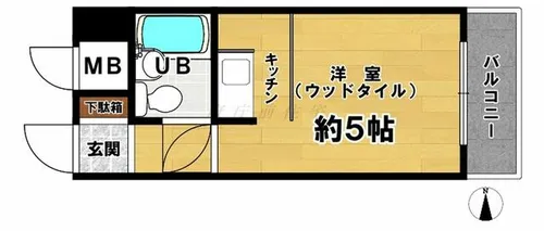 スペリオン伏見【5階】の間取り