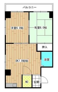 福岡県北九州市小倉北区真鶴1丁目【マンション】の間取り