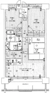 藤和シティホームズ大阪城北【4階】の間取り