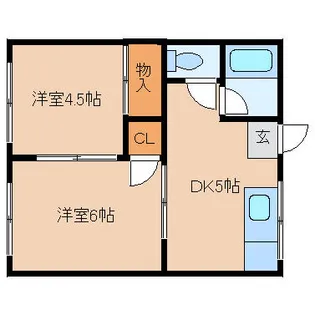 コーポきむら【202号室】の間取り