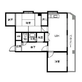 奈良県奈良市杉ヶ町【マンション】の間取り