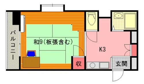 歯大前スカイマンション【315号室】の間取り