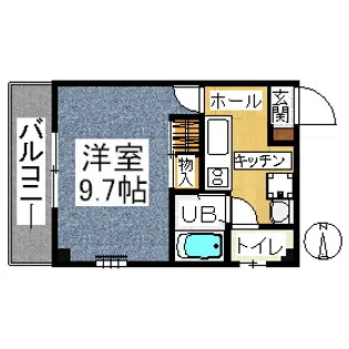 パル若草【3階】の間取り