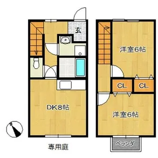 メゾン・オガワ【1階】の間取り