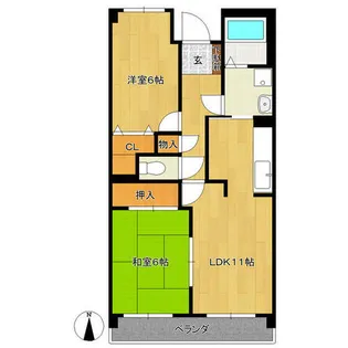 ラ・レコルテ共和【7階】の間取り