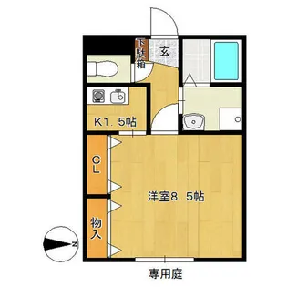 ヴェアリアス ヒル【1階】の間取り