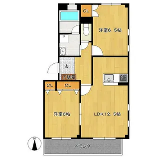 ハイゼルⅡ【2階】の間取り
