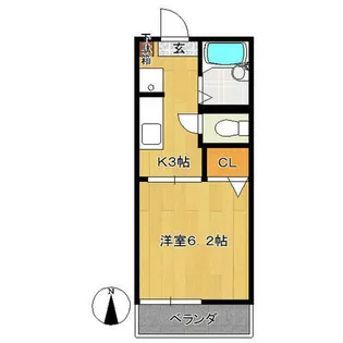イーストヒルズ【2階】の間取り