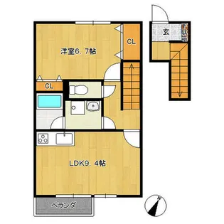 TOUSHIN KOGANE【2階】の間取り