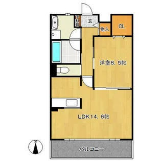 HOLLY HILLS RESIDENCE WEST【2階】の間取り