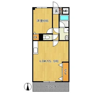 メルベーユ旭【2階】の間取り