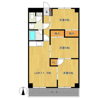 メゾン峰【202号室】の間取り