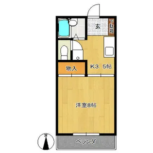 コーポメープル【1階】の間取り