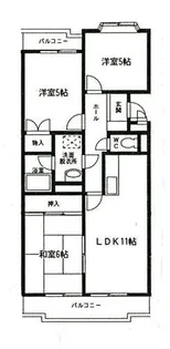 レジデンス曙【406号室】の間取り