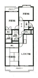 レジデンス曙【406号室】の間取り