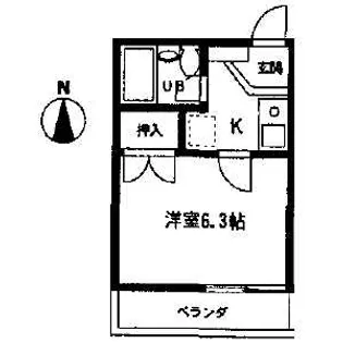 ルネ都【202号室】の間取り