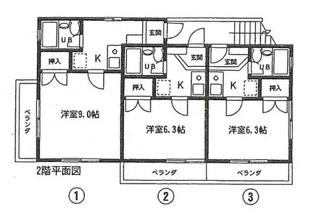 ルネ都【202号室】の間取り