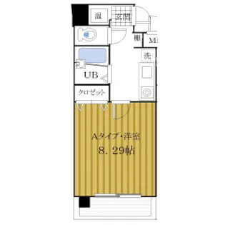 COZY南久宝寺【7階】の間取り