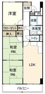 ベルビレッジ上汐田【3階】の間取り