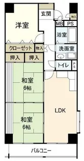 ベルビレッジ上汐田【7階】の間取り
