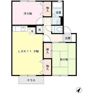 エスポワール【2階】の間取り