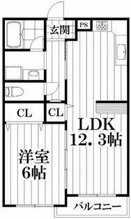 ファミール吉田Ⅱ【5階】の間取り