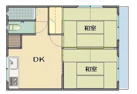 コーポひかり【102号室】の間取り