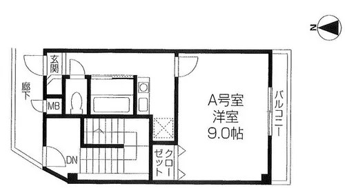 ヴィラヒトミ【2A号室】の間取り