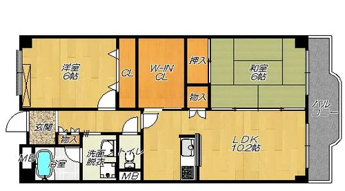 メゾン橋喜【4階】の間取り