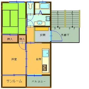 総合不動産建設ビル【403号室】の間取り