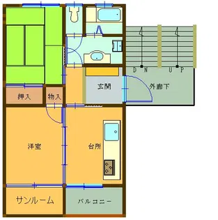 総合不動産建設ビル【403号室】の間取り