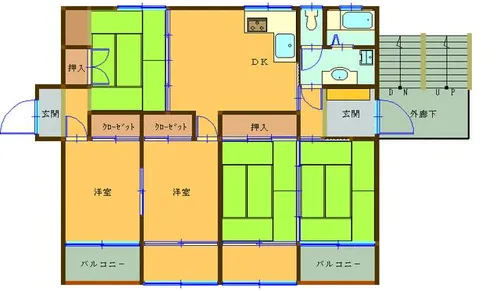 総合不動産建設ビル【207号室】の間取り