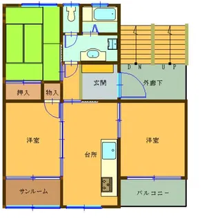 総合不動産建設ビル【404号室】の間取り