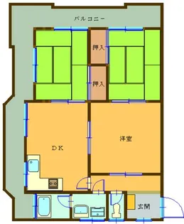 広見住建ビル【301号室】の間取り