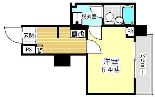 ホーユウコンフォルト二条城前【507号室】の間取り
