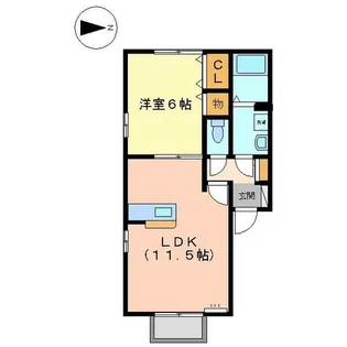 ホワイトステージ A棟【2階】の間取り