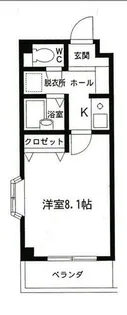 エクセラン曙【203号室】の間取り