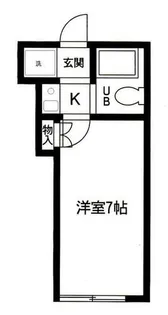 ハイツ浅野【203号室】の間取り